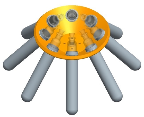 8*30 ml 1500 Rpm Gerber-centrifuge voor het bepalen van melkvet