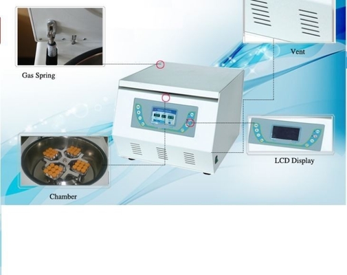 6000 r/min. Medicijncentrifuge met microprocessorbesturing